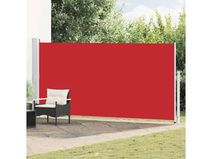 Auvent latéral rétractable, store latéral de patio 180x500 cm rouge
