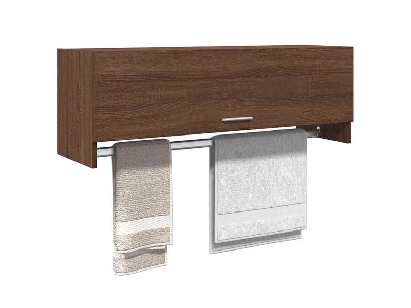  Garde-robe chambre, armoire de rangement chêne marron 100x32,5x35 cm bois d'ingénierie  - Conforama D