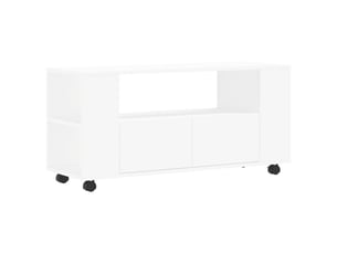 Meuble tv coloris blanc 102 cm   