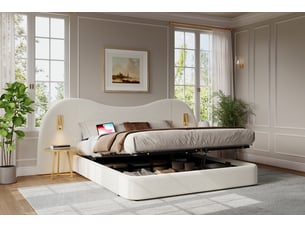 Lit coffre 180x200 cm coloris blanc