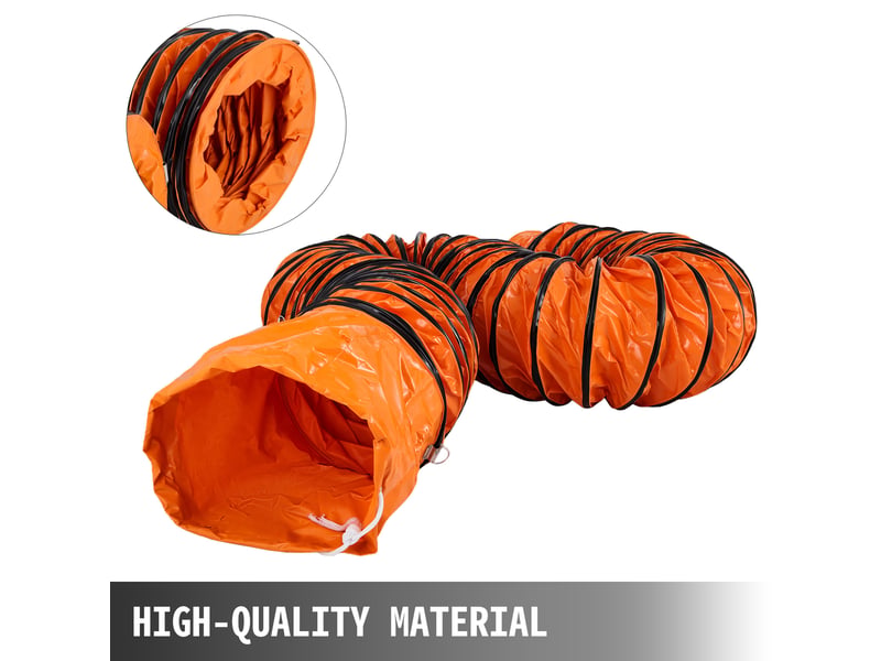Tuyau de ventilation longueur 5 m, conduit flexible en pvc, tuyau deevacuation flexible pour ventilateur d’un diametre de 305 mm, gaine flexible pliable pour extracteur deair echappement usine - Conforama B