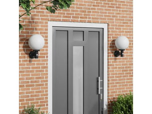 2 pièces applique murale extérieure noir 28x25x38 cm shl52277