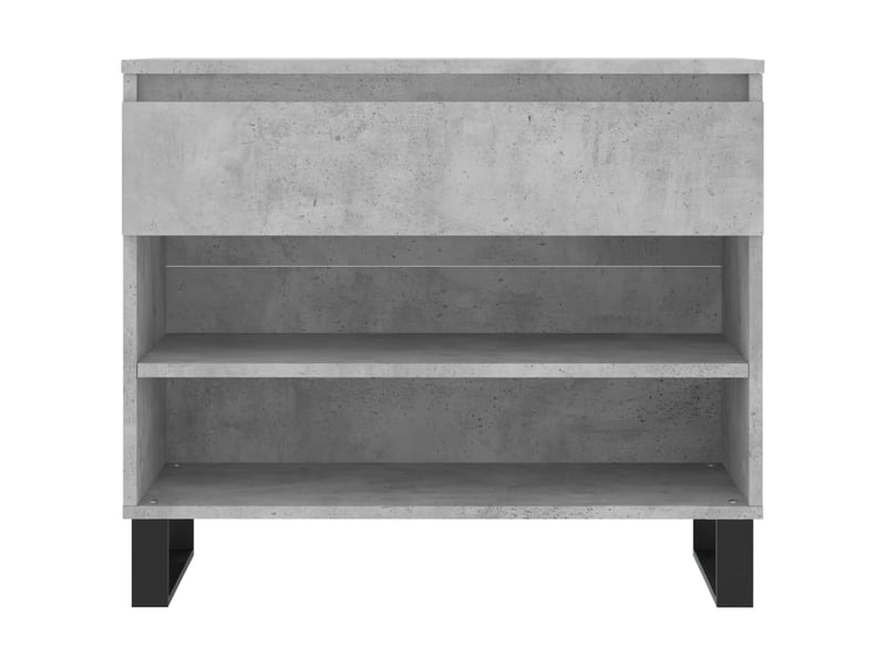  Meuble à chaussure, armoire à chaussures gris béton 70x36x60 cm bois d'ingénierie shl8624  - Conforama E