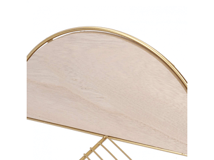 Étagère de rangement murale en bois et fer, support de rangement décoratif soudé à la main (grand)