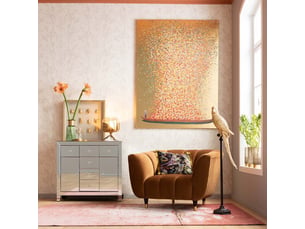 commode luxury argent 2 portes 6 tiroirs kare design