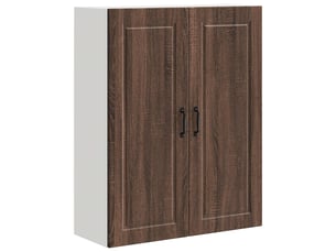 Meuble mural de cuisine, armoire de cuisine chêne brun 80x31x100cm shl6677