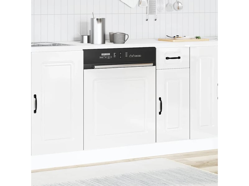  Panneau de lave-vaisselle kalmar blanc brillant 60x1,5x57cm  - Conforama C