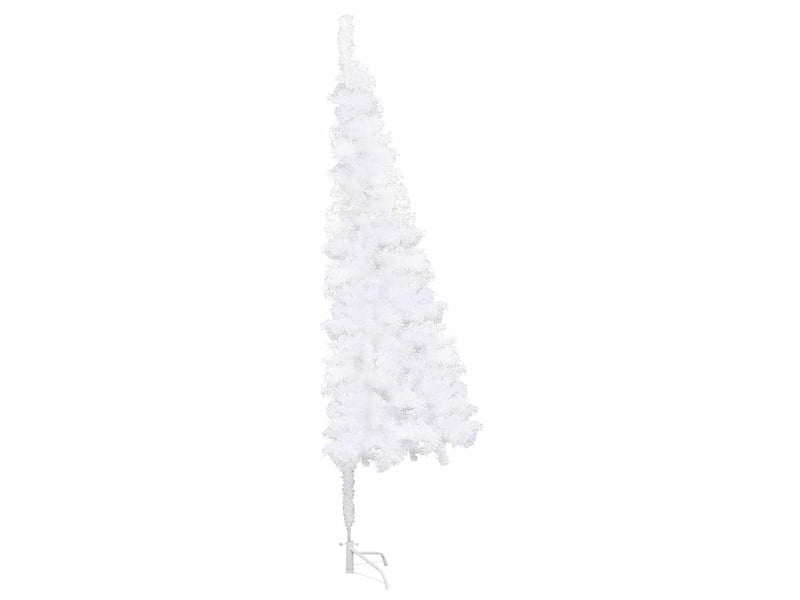  Sapin de noël artificiel, arbre de noël d'angle blanc 240 cm pvc  - Conforama D