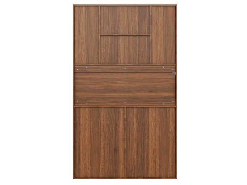 Armoire de cuisine Buffet haut meuble de rangement en rotin pe avec led armoire 8 portes pour vaisselle salle à manger salon - Conforama W