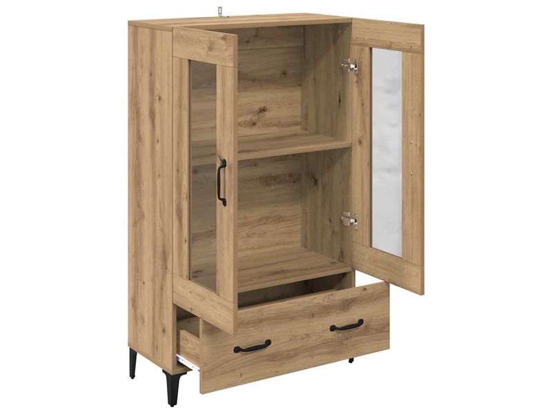  Buffet - haut armoire chêne artisanal 70 x 31 x 115 cm  - Conforama E
