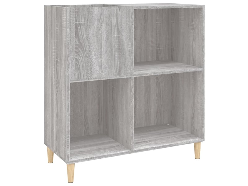  Armoire à disques, armoire de rangement sonoma gris 84,5x38x89 cm bois d'ingénierie shl747  - Conforama A