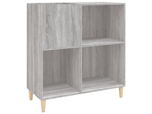 Armoire à disques, armoire de rangement sonoma gris 84,5x38x89 cm bois d'ingénierie shl747