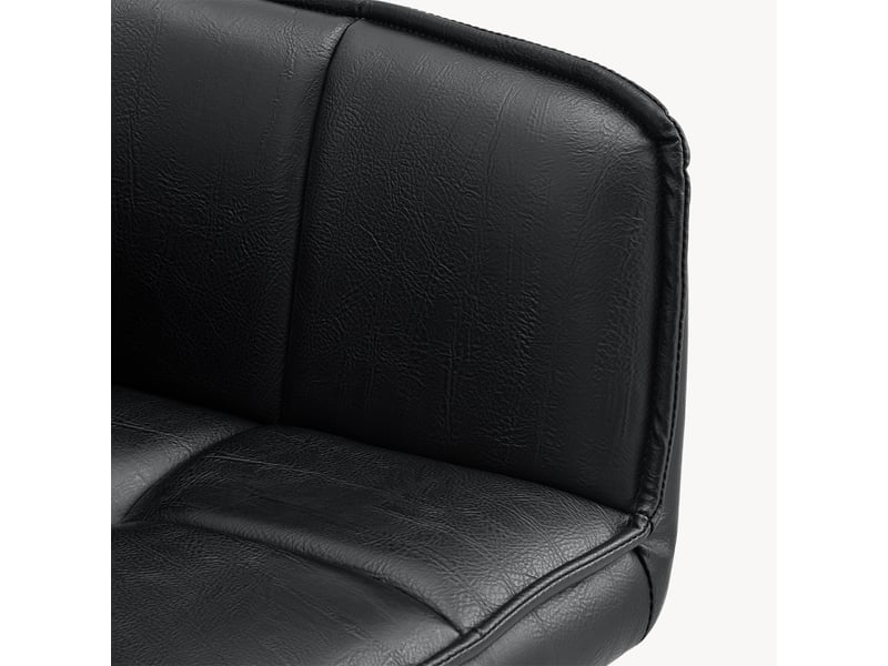  Chaise de salle à manger Birmingham similicuir noir [en.casa]  - Conforama W