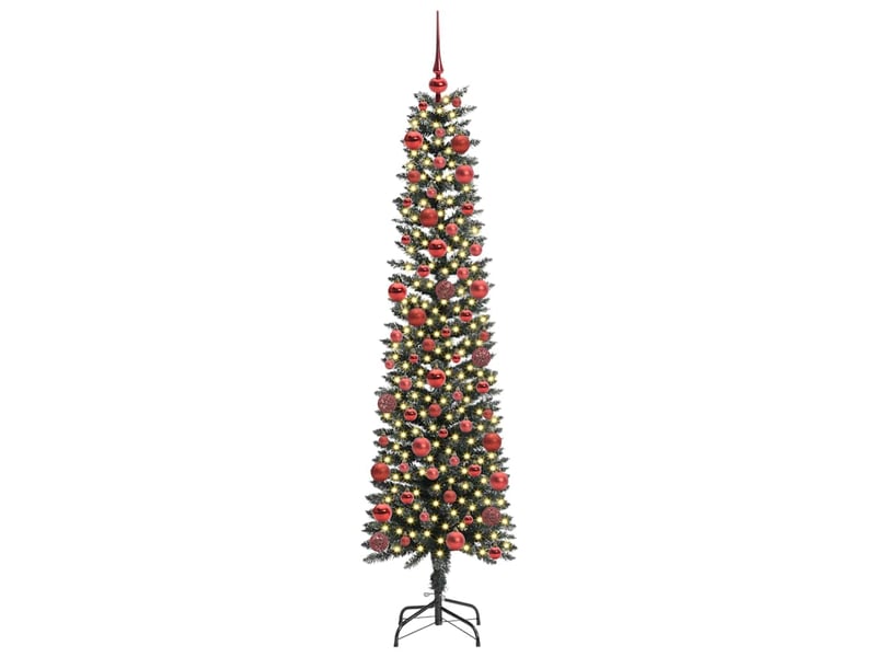 Sapin de noël artificiel, arbre de noël vert 180 cm pvc, plastique et acier shl9566 - Conforama C