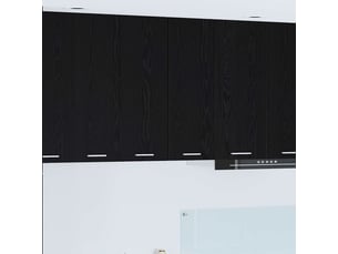 Meuble de rangement, armoire suspendue 2 pcs chêne noir et blanc bois d'ingénierie shl3801