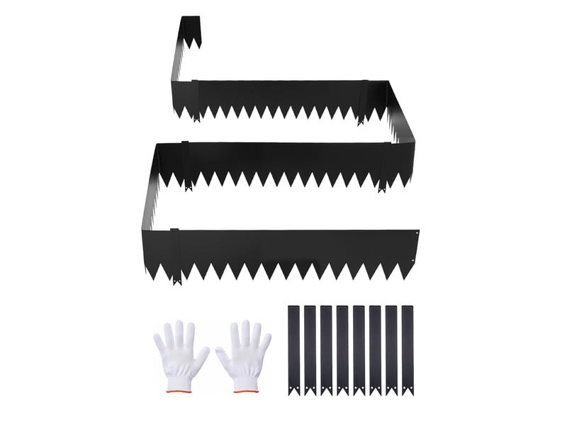 Vevor bordure de jardin de pelouse métal acier galvanisé 101,6x25,4 cm lot de 6  - Conforama A