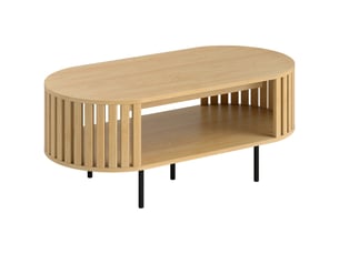 Table basse ovale coloris naturel <strong></strong> <strong></strong> - 50 cmx100 cm