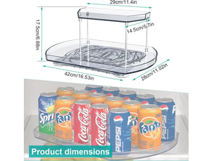 Plateau tournant épices 2 niveaux – organisateur pivotant 360°, rangement cuisine & salle de bain, plastique résistant