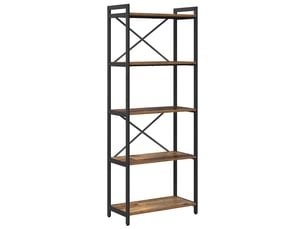 Étagère de rangement 60 x 30 x 155 cm bois d'ingénierie bois ancien
