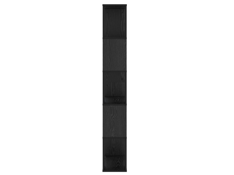  Bibliothèque, meuble de rangement salon chêne noir 80,5 x 23,5 x 162,5 cm pb  - Conforama D