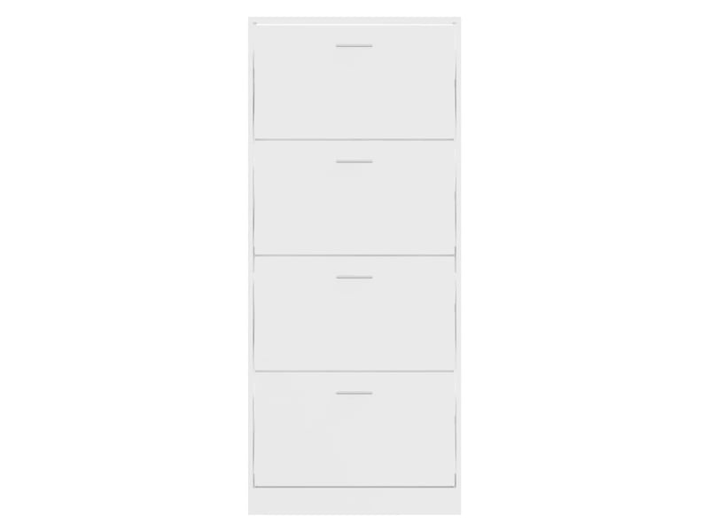  Meuble à chaussure | armoire à chaussure blanc brillant 63x24x147 cm bois ingénierie  - Conforama D