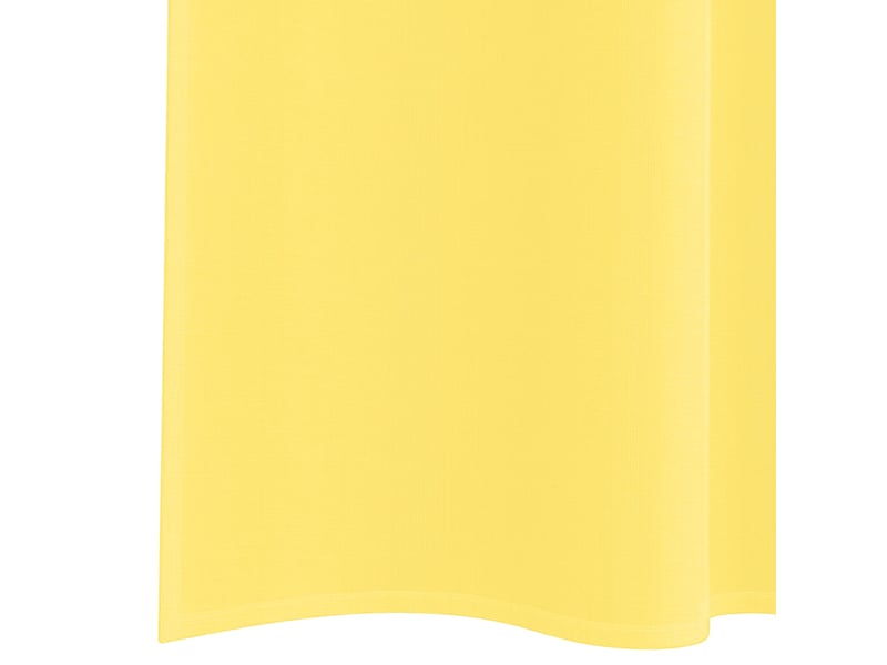  Lot de 2 rideaux en voile, voilages avec passe-tringles jaune cf44468  - Conforama E