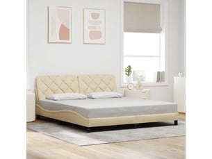 Lit 2 places 180x200 cm <strong></strong> <strong></strong> coloris beige