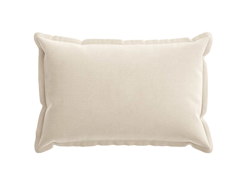 Lot de 6 housses de coussin houten crème 30 x 50 cm tissu chenille cf49808 - Conforama C