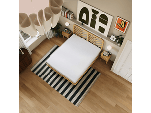 Matelas 180x200 cm SLOME   Ressorts + mémoire de forme soutien Ferme épaisseur 25 cm