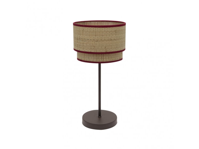  Lampe à poser fabrilamp roque naturelrouge 1 x e27 60 x 30 x 30 cm 172871107 - Conforama A