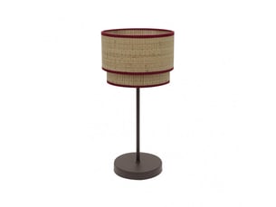 Lampe à poser fabrilamp roque naturelrouge 1 x e27 60 x 30 x 30 cm