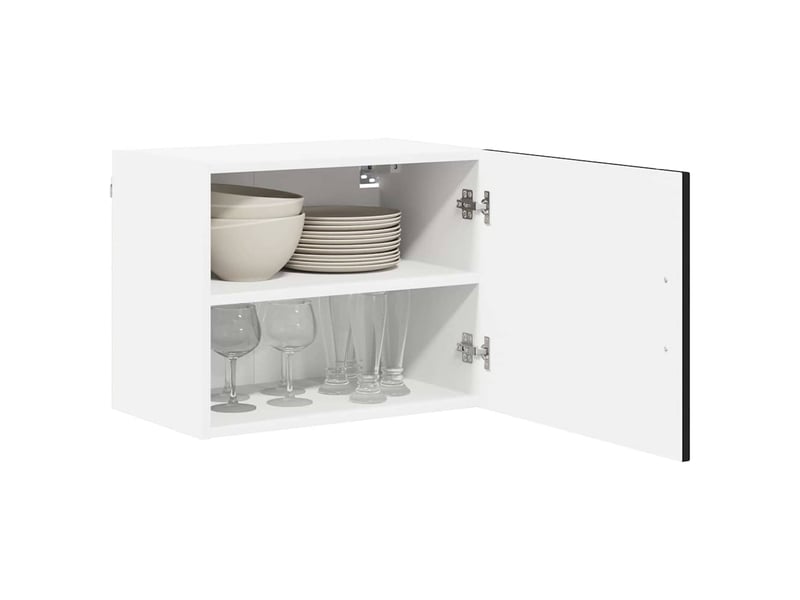  Meuble mural de cuisine | armoire de cuisine 2 pcs noir bois d'ingénierie shl7254  - Conforama C