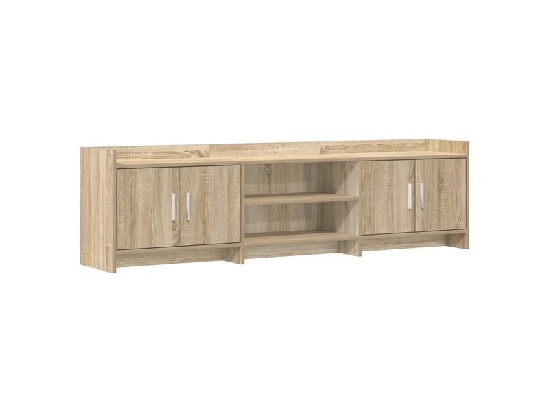  Meuble tv - banc tv - meuble de rangement 168 x 33 x 47 cm chêne sonoma bois d'ingénierie  - Conforama A