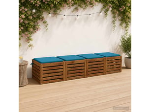 Lot de 4 coussins de siège, coussins d'assise soest 100 % polyester cf60120