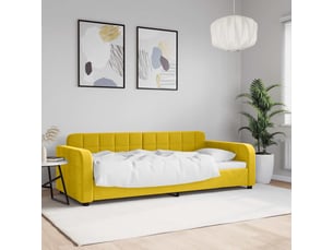 Lit simple 90x200 cm    coloris jaune