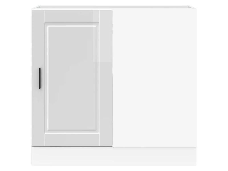 Meuble de rangement, meuble bas de cuisine bois d'ingénierie blanc brillant shl5001 - Conforama D
