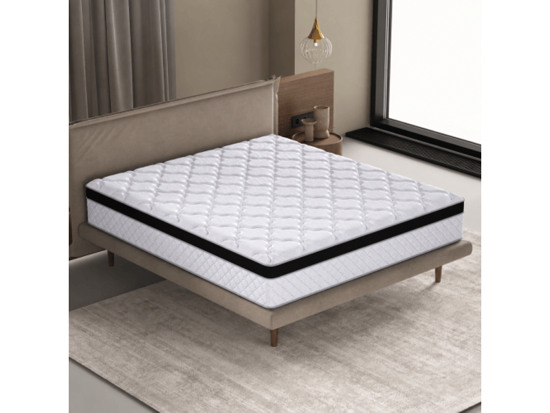  Matelas à ressorts 140x200 cm - épaisseur 25 cm - h3 - conception ergonomique - matelas roulé - blanc  - Conforama B