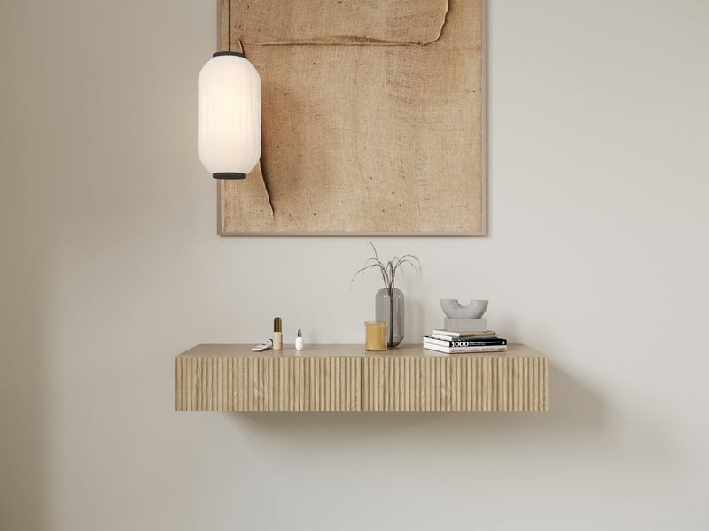 Selsey nolie - coiffeuse avec tiroir - suspendu - 110 cm - couleur de ...