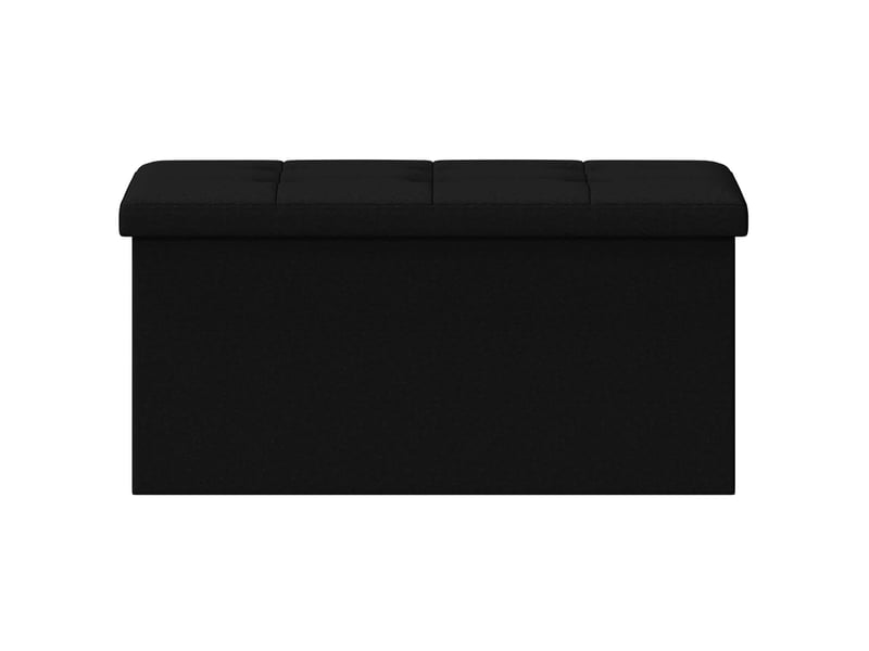  Banc chambre, banc de rangement pliable noir 180 kg 80 l 77x38x38 cm lin  - Conforama C