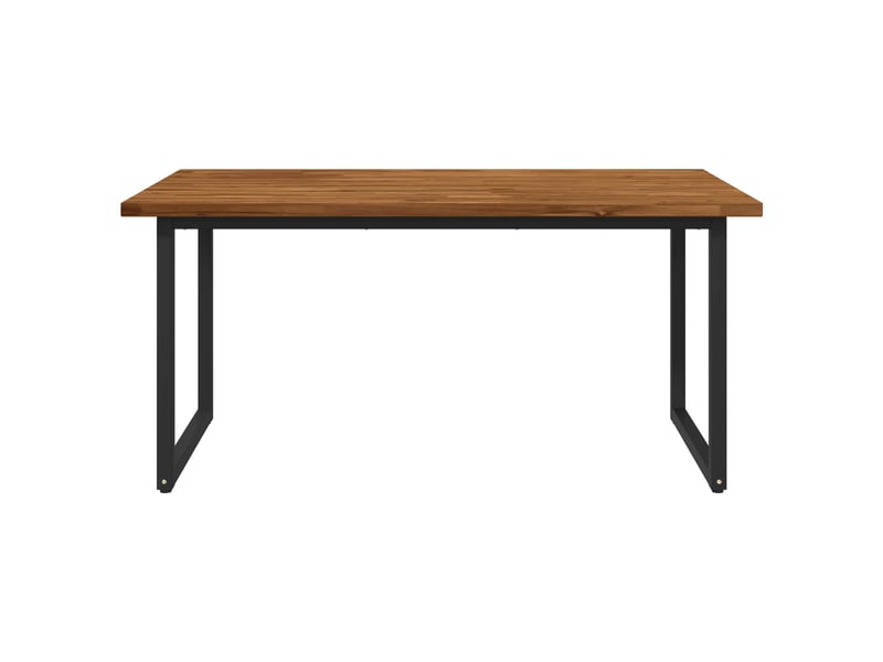 Table à manger, table de salle à manger carrée 160x70x75 cm bois d'acacia massif shl94808 - Conforama D