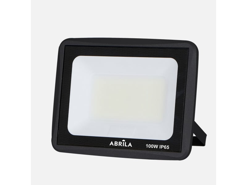  Fabrilamp zircon projecteur led extérieur 100 w, 10 000 lm, 6500 k, ip65, noir anti-éblouissement 147481009 - Conforama A