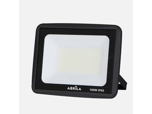 Projecteur led abrila zircon 100 w 10000 lm 6500 k noir ip65 18,5 x 23 x 2,7 cm
