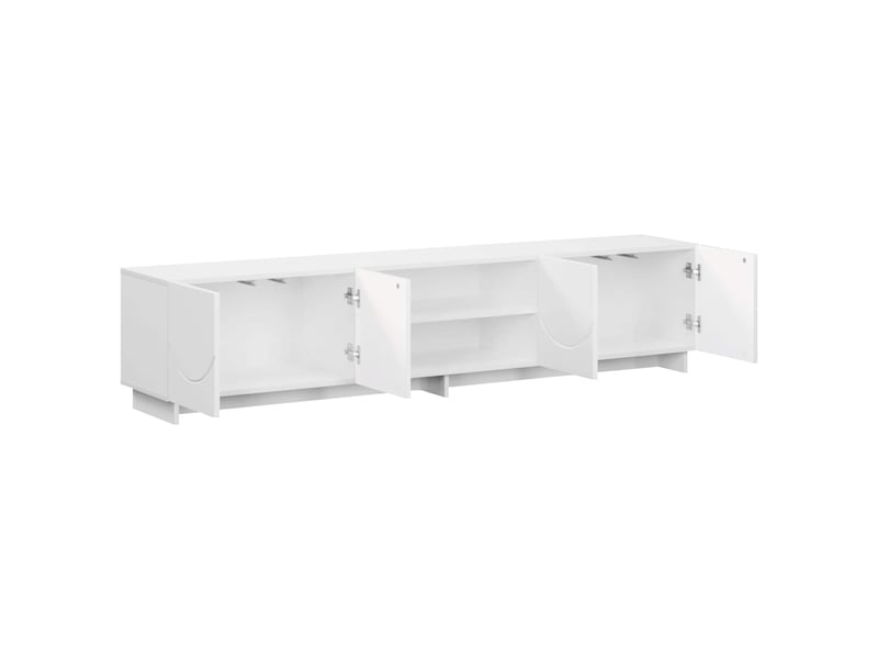  Meuble tv, banc tv 180x34,5x40 cm blanc bois d'ingénierie shl2663  - Conforama C