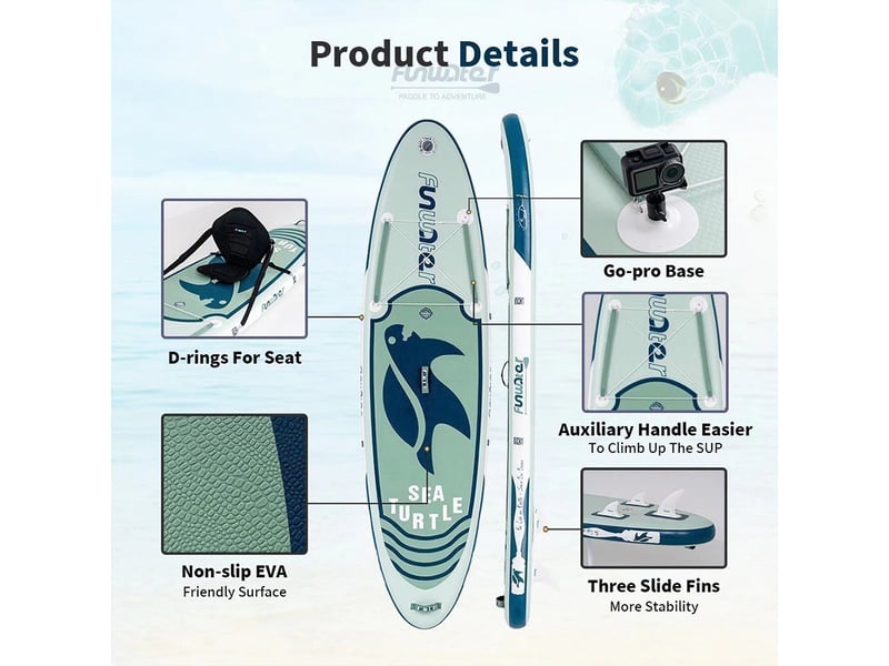  Planche de SUP Funwater SUPFW09C - 320x83x15cm 180kg  - Conforama E