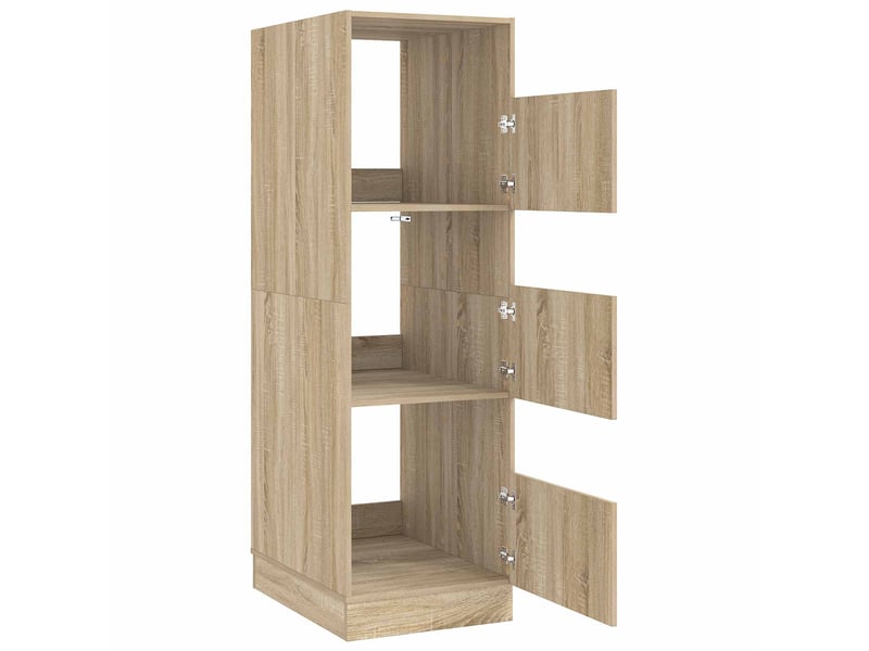 Armoire à laver sonoma 50x68x162 cm bois d'ingénierie - Conforama E