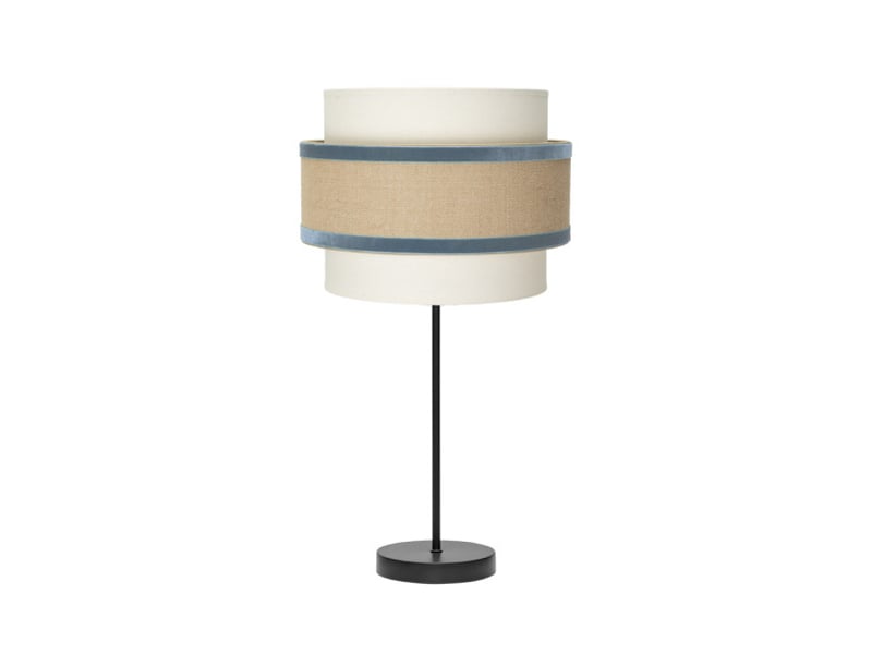  Lampe à poser fabrilamp cornalina beigebleu 1 x e27 64 x 30 x 30 cm 246971108 - Conforama A