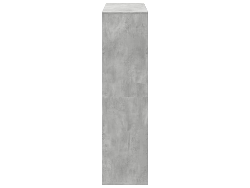  Cloison bibliothèque, meuble de rangement gris béton bois d'ingénierie shl4421  - Conforama E