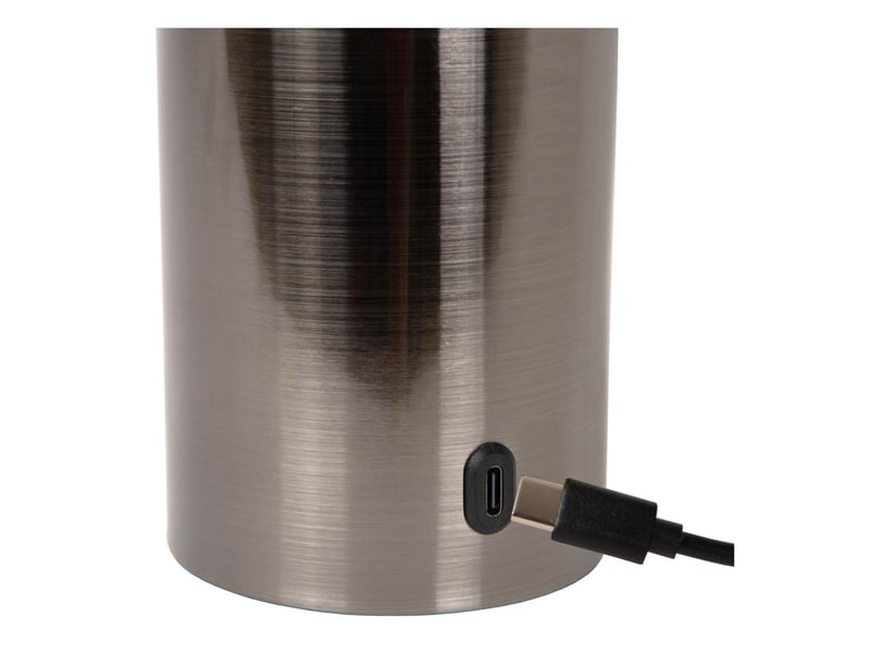 Lampe de table diam. 8 cm led dim. E27 1x1w 2700k canon fusil mat- lucide - vivo  - Conforama D
