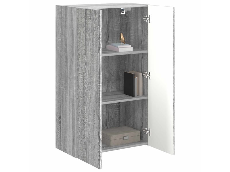  Meuble tv - banc tv - meuble de rangement mural 59,5 x 31 x 100 cm gris sonoma  - Conforama C