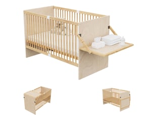 Lit bébé 70x140 cm OPULERANE TRADING LTD coloris naturel